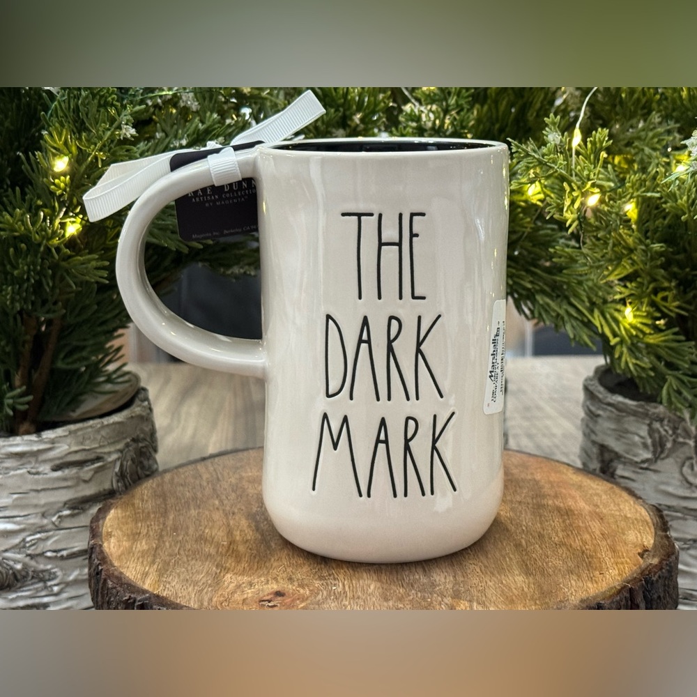 🐍 Brand NEW w/Tags Rae Dunn Harry Potter THE DARK MARK Double Sided Mug 🐍